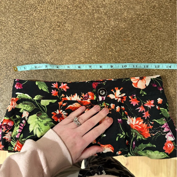 Maeve Anthropologie Women Size 4 Floral Wide Leg Pants Viscose - Picture 8 of 10